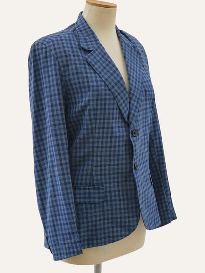 Ermenegildo Zegna Tessuto Gingham Check Blazer