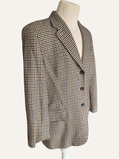 Windsor Cashmere Houndstooth Blazer