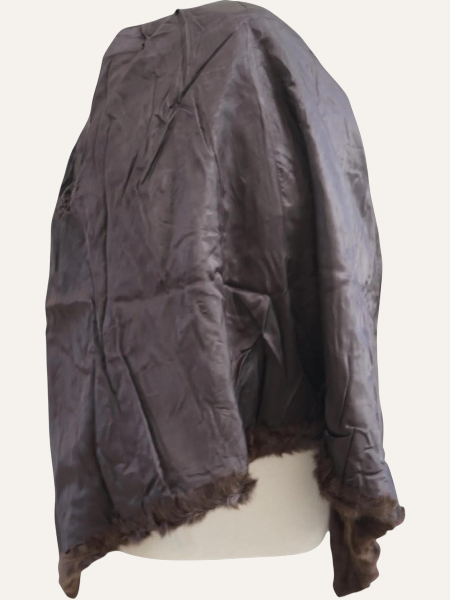 Natural Fur High Neck Coat
