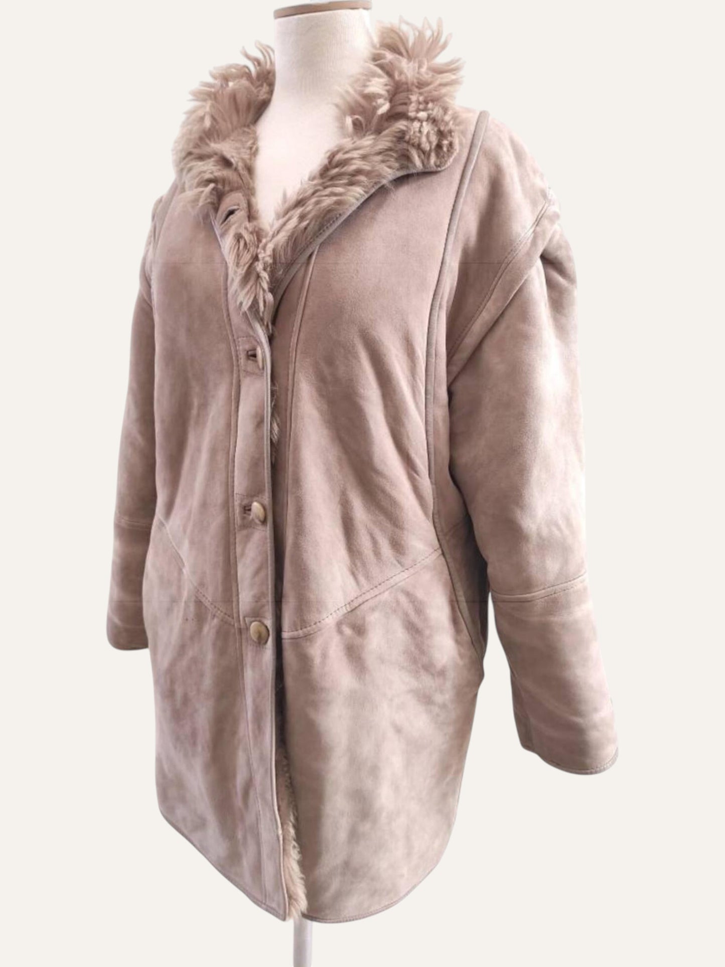 Fluffy Shearling Bomber