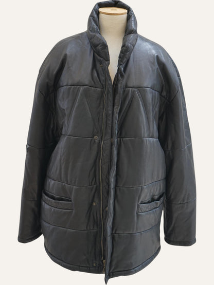 Rosner Aniline Leather Quilted Jacket