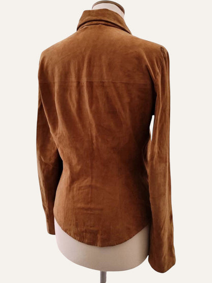 Vintage Suede Leather Overshirt