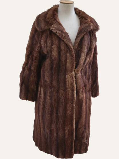 Toffee Long Fur Coat