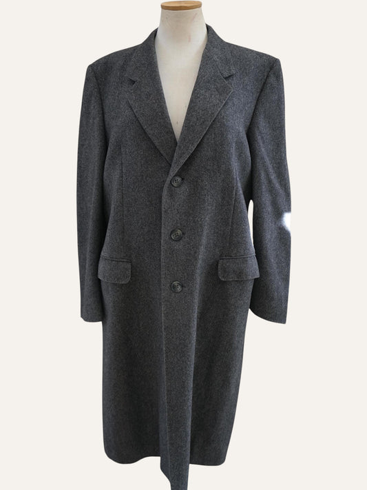 E. Thomas Worsted Wool Tweed Coat