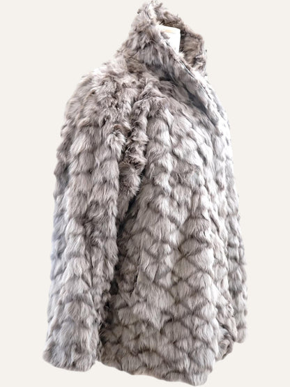 90s Rabbit Fur Coat