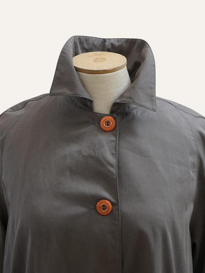 Sculptural Swing Trench Coat