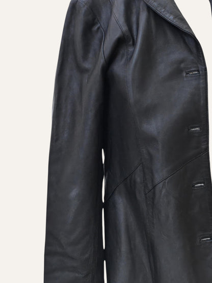 Real Leather Maxi Coat