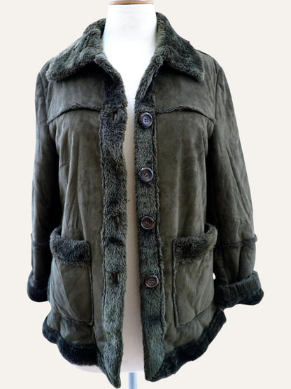Forget Me Not Faux Shearling Coat