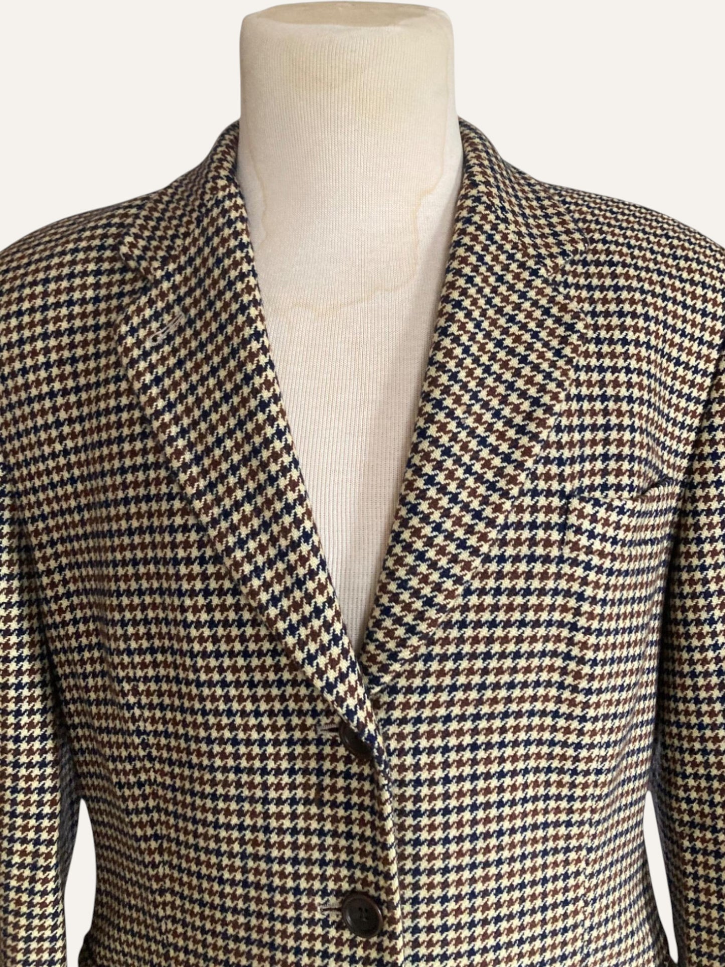 Windsor Cashmere Houndstooth Blazer