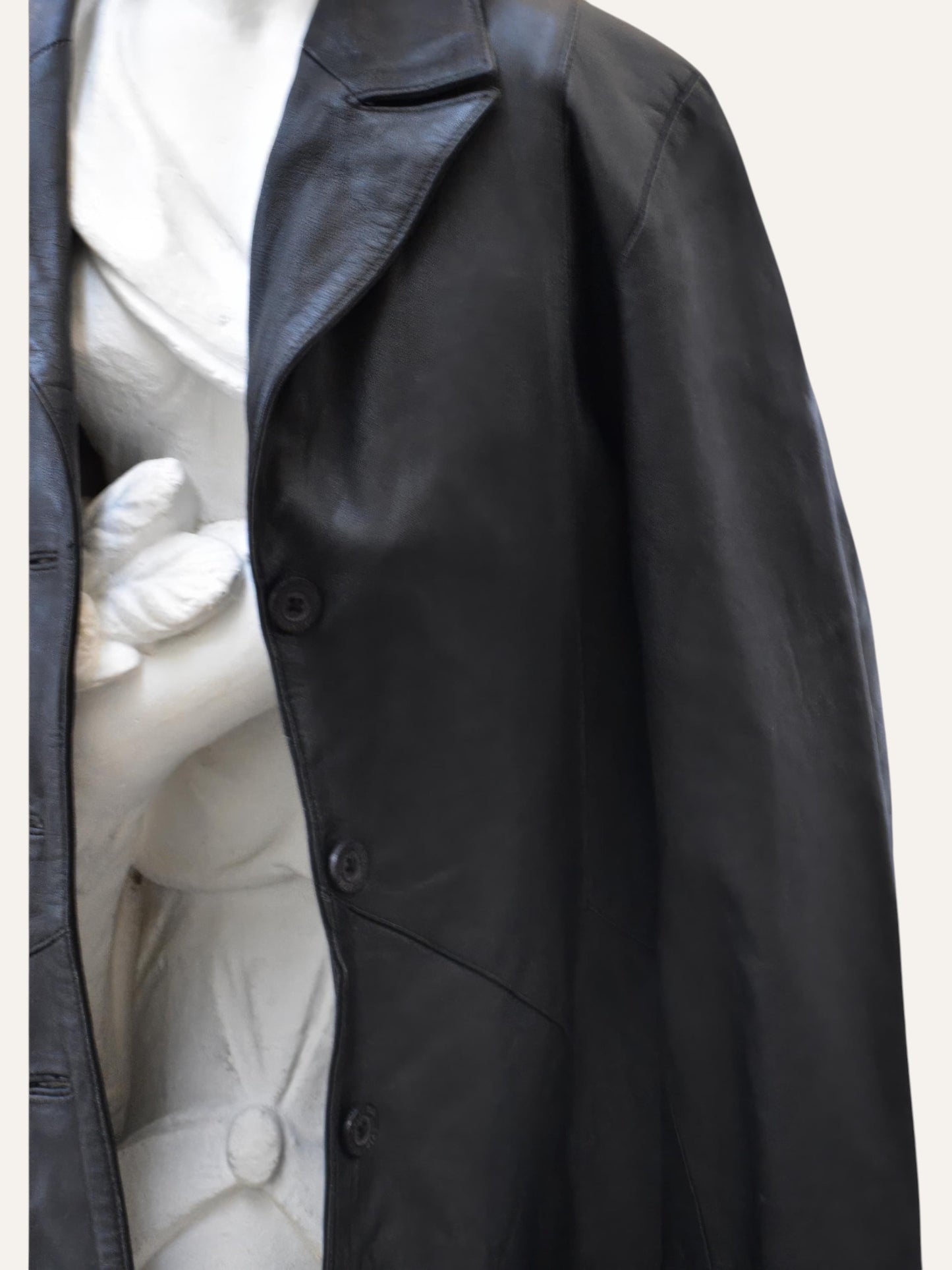 Real Leather Maxi Coat