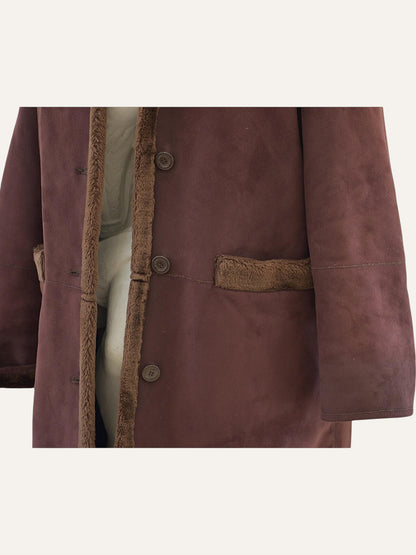 Faux Shearling Long Coat