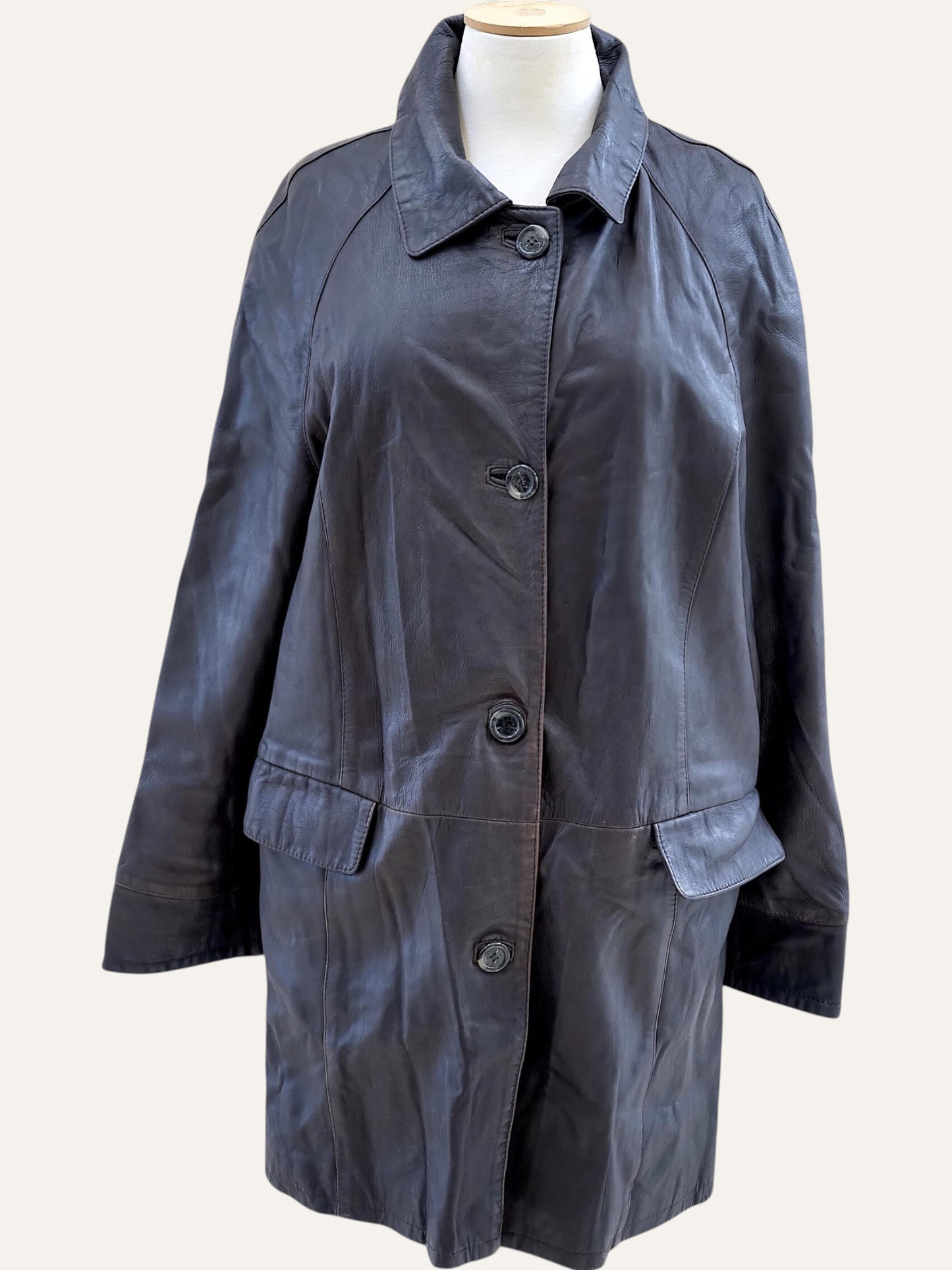 Vintage Oversized Leather Jacket
