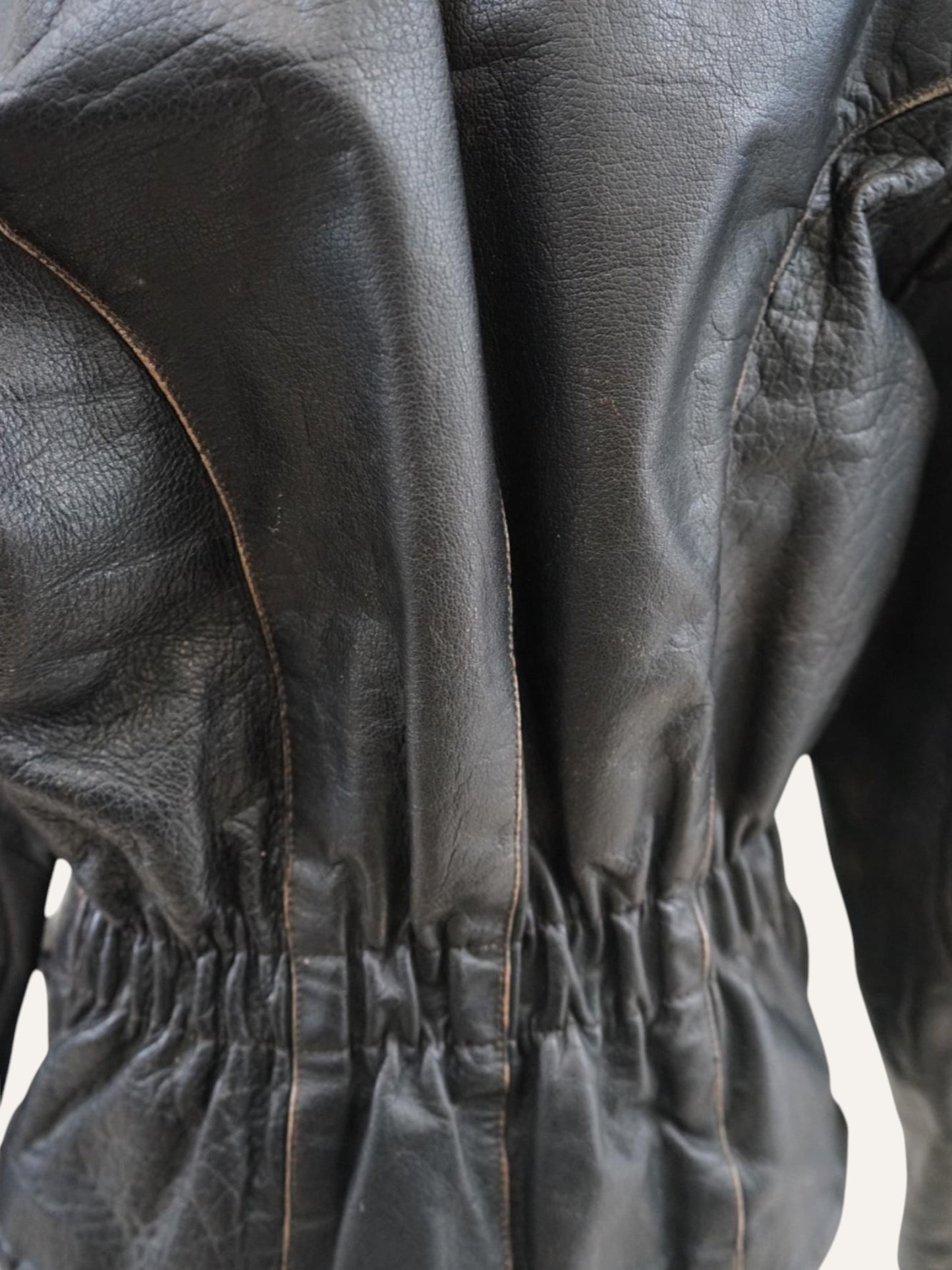 Patina Wrap Leather Jacket