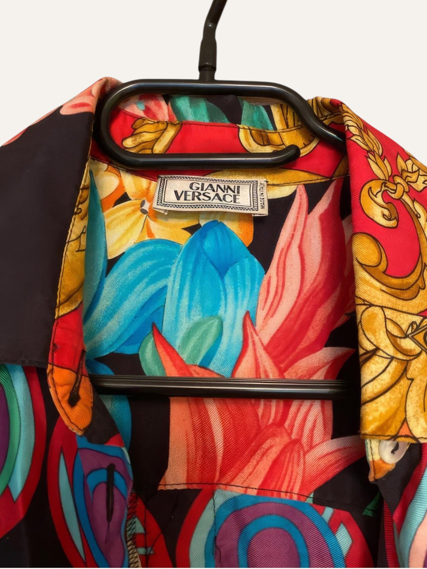 Atelier Versace Silk Miami Flambe Shirt