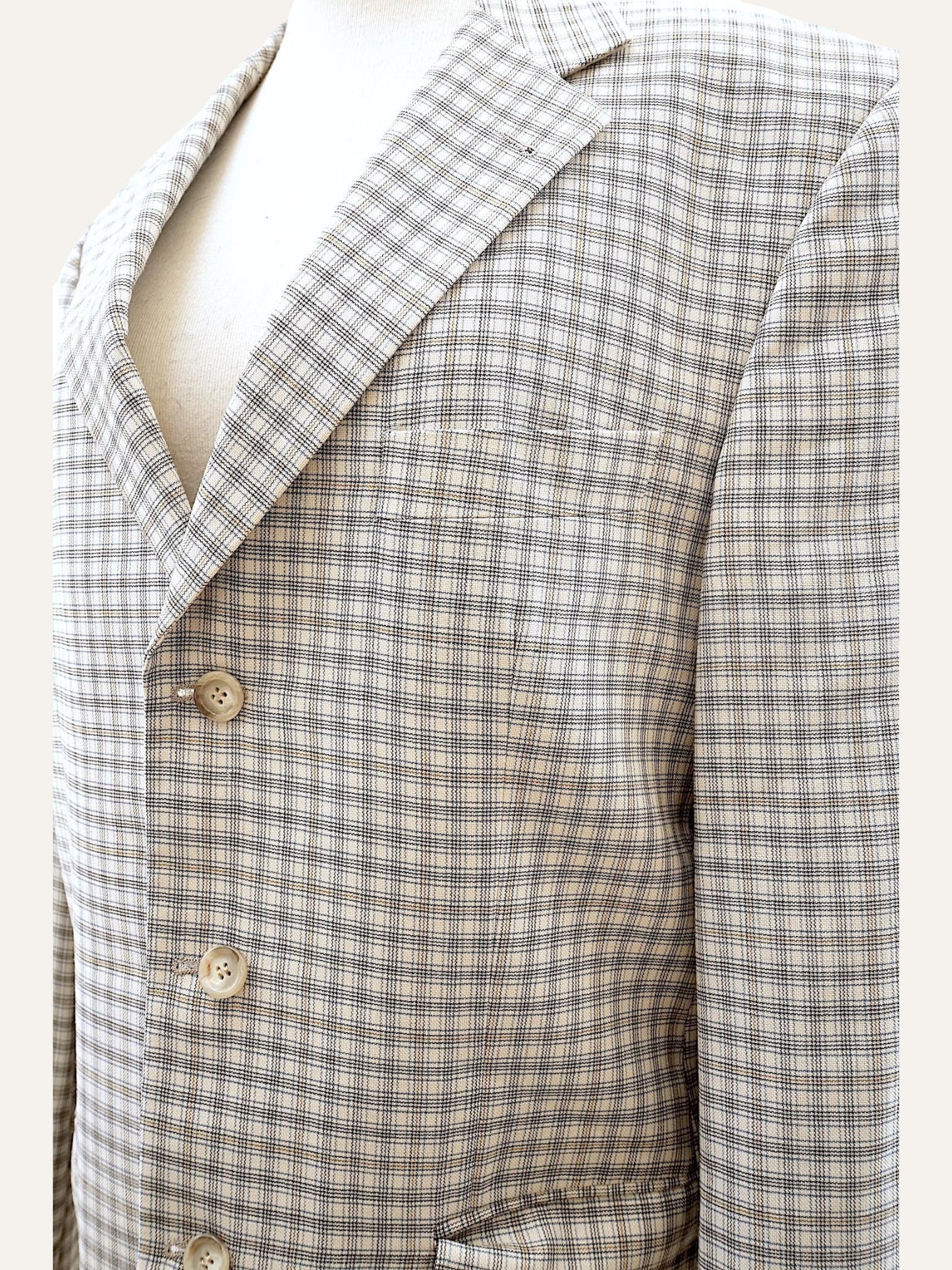 Yves Saint Laurent Checked Blazer