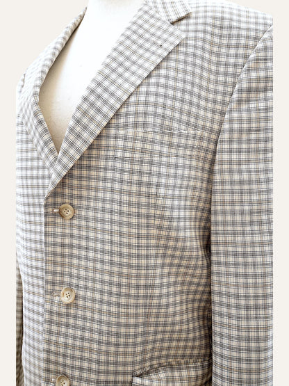 Yves Saint Laurent Checked Blazer