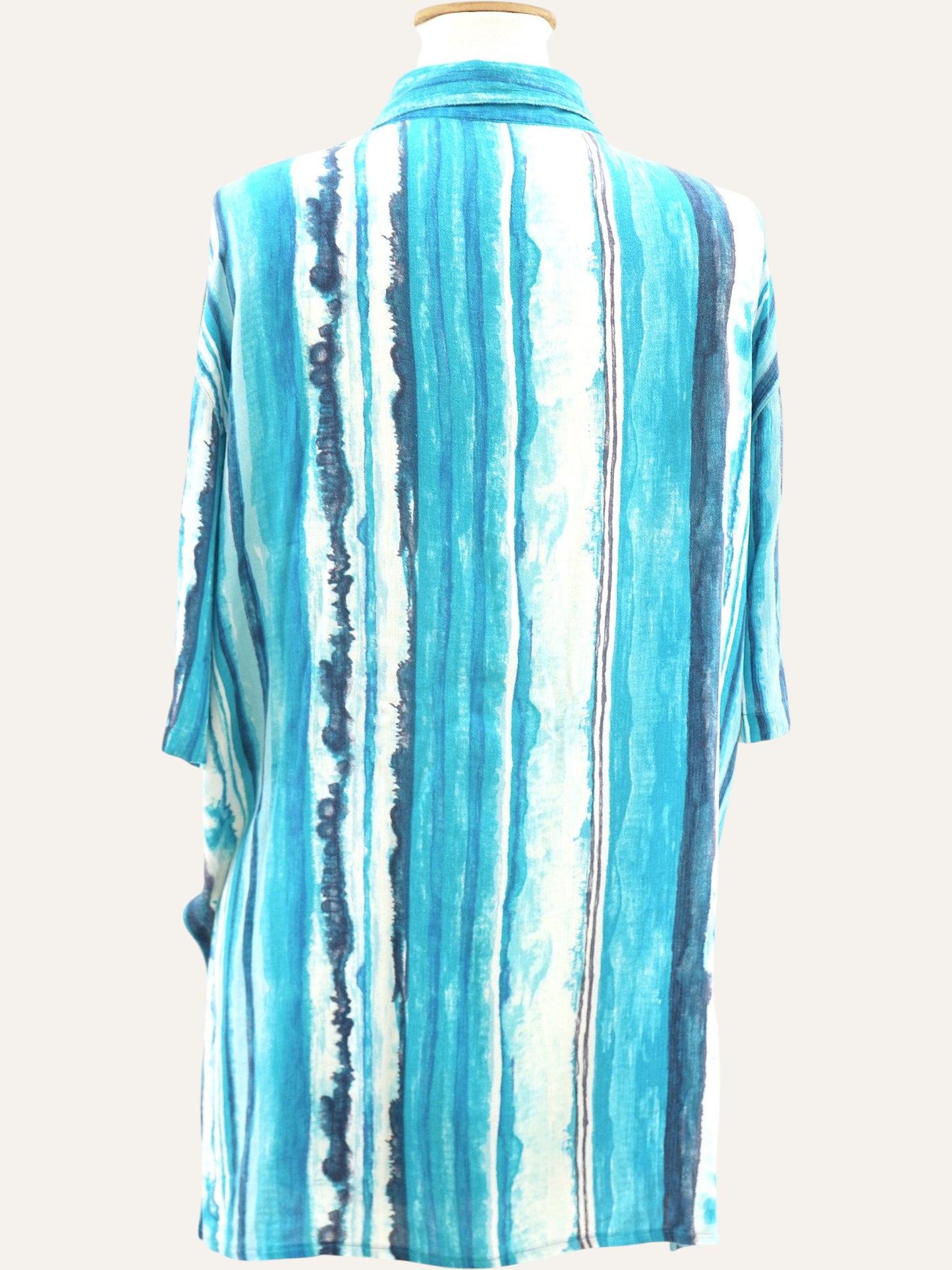 Aqua Summer Blouse