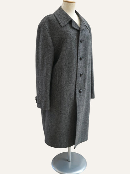 Erdmann Mohair & Wool Houndstooth Coat