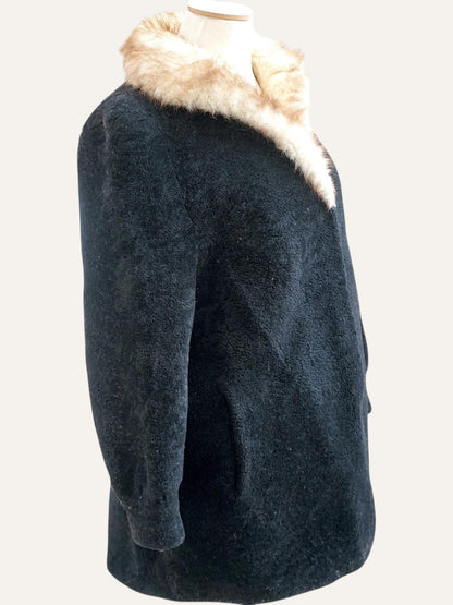 Dual-Fur Astrakhan Coat