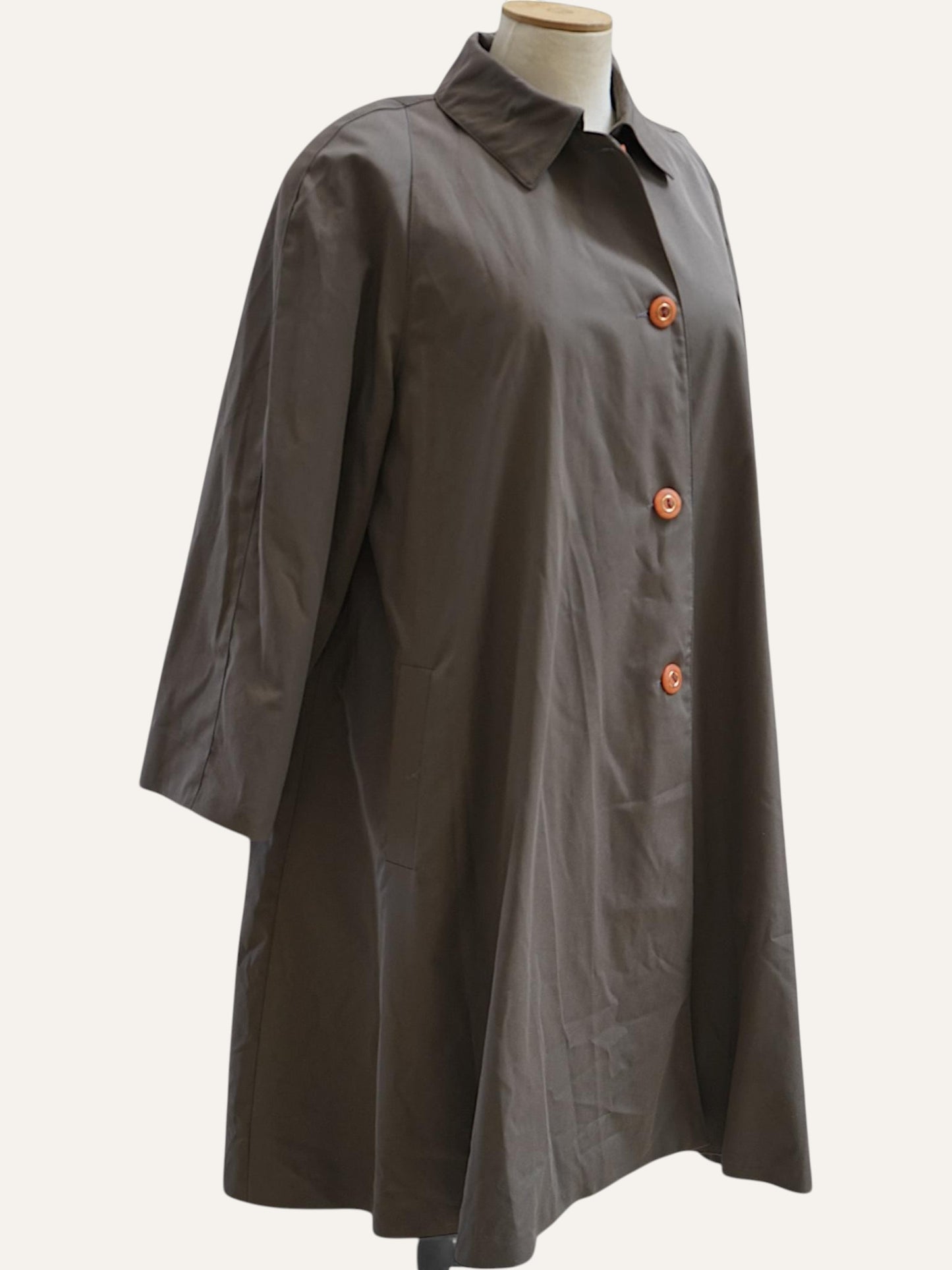Sculptural Swing Trench Coat
