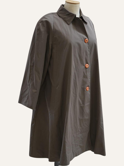 Sculptural Swing Trench Coat