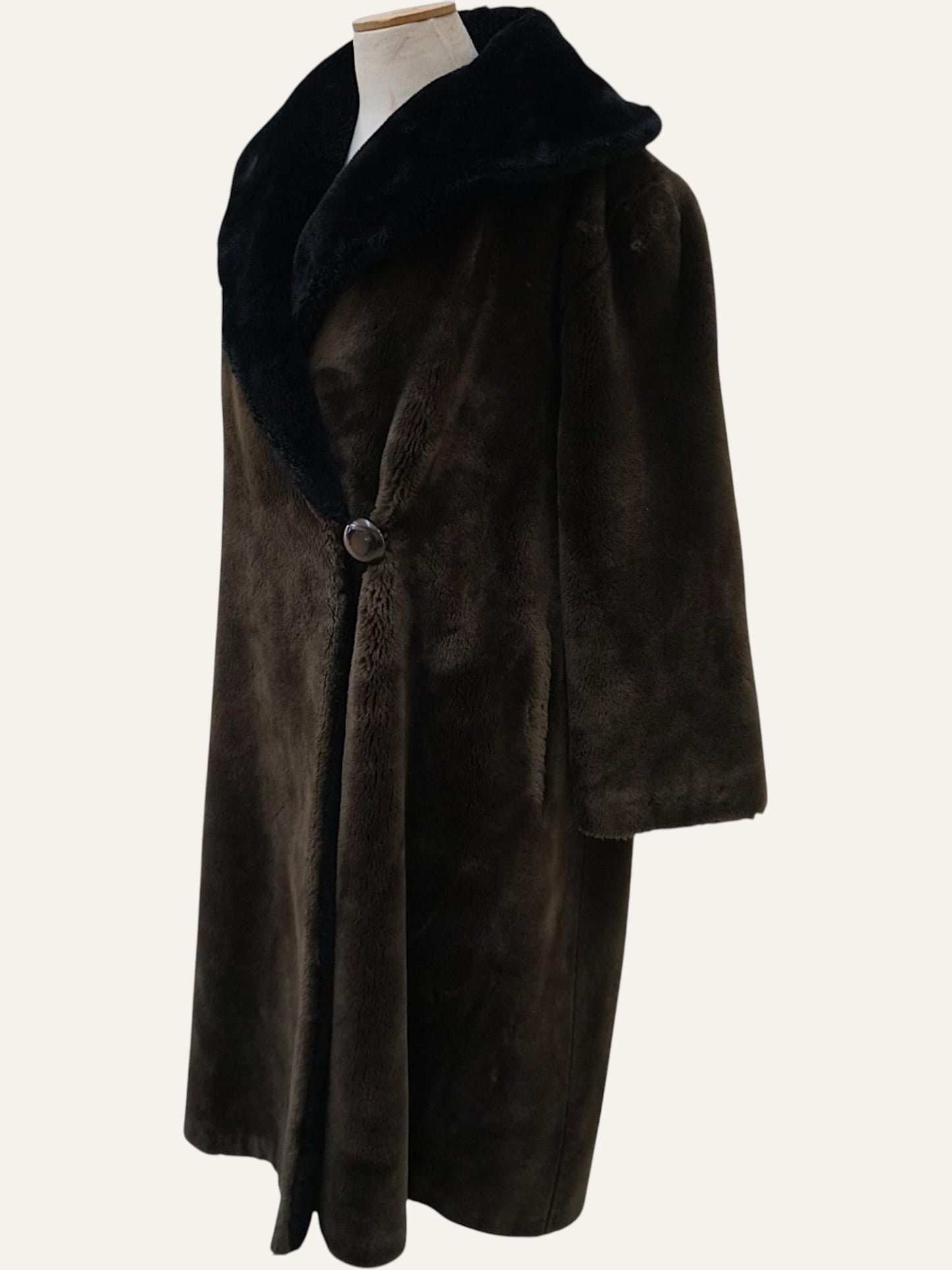 La Babilana Faux Fur Maxi Coat