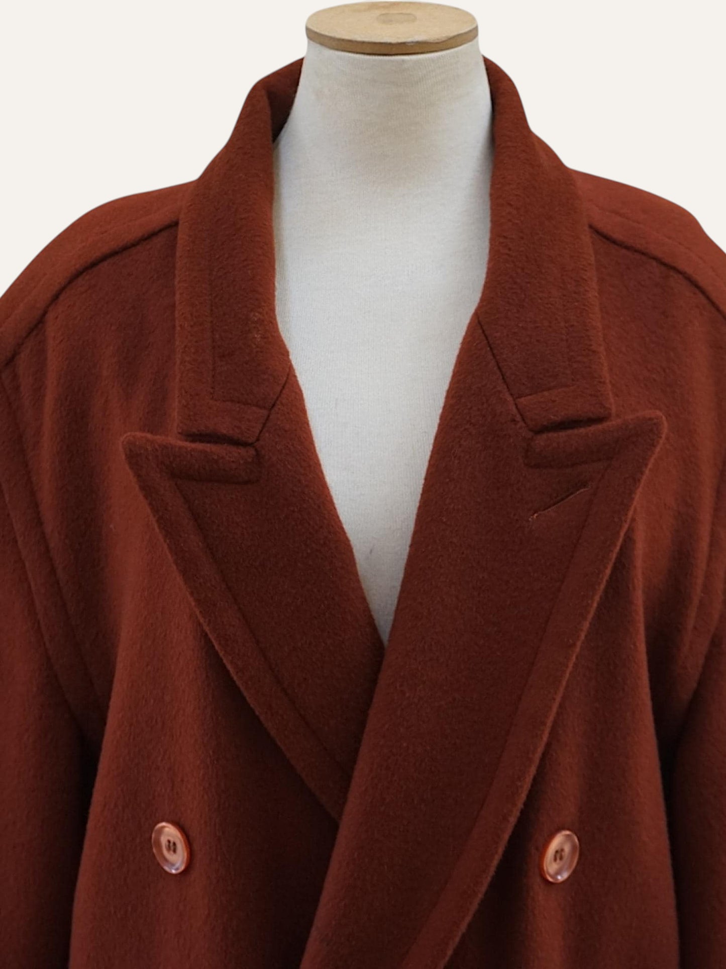 Nico Verhey Amsterdam Brick Wool Maxi Coat