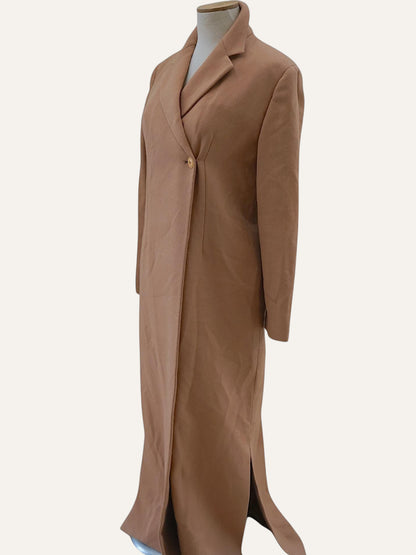 Gianni Versace Istante Vintage Maxi Coat in Sand