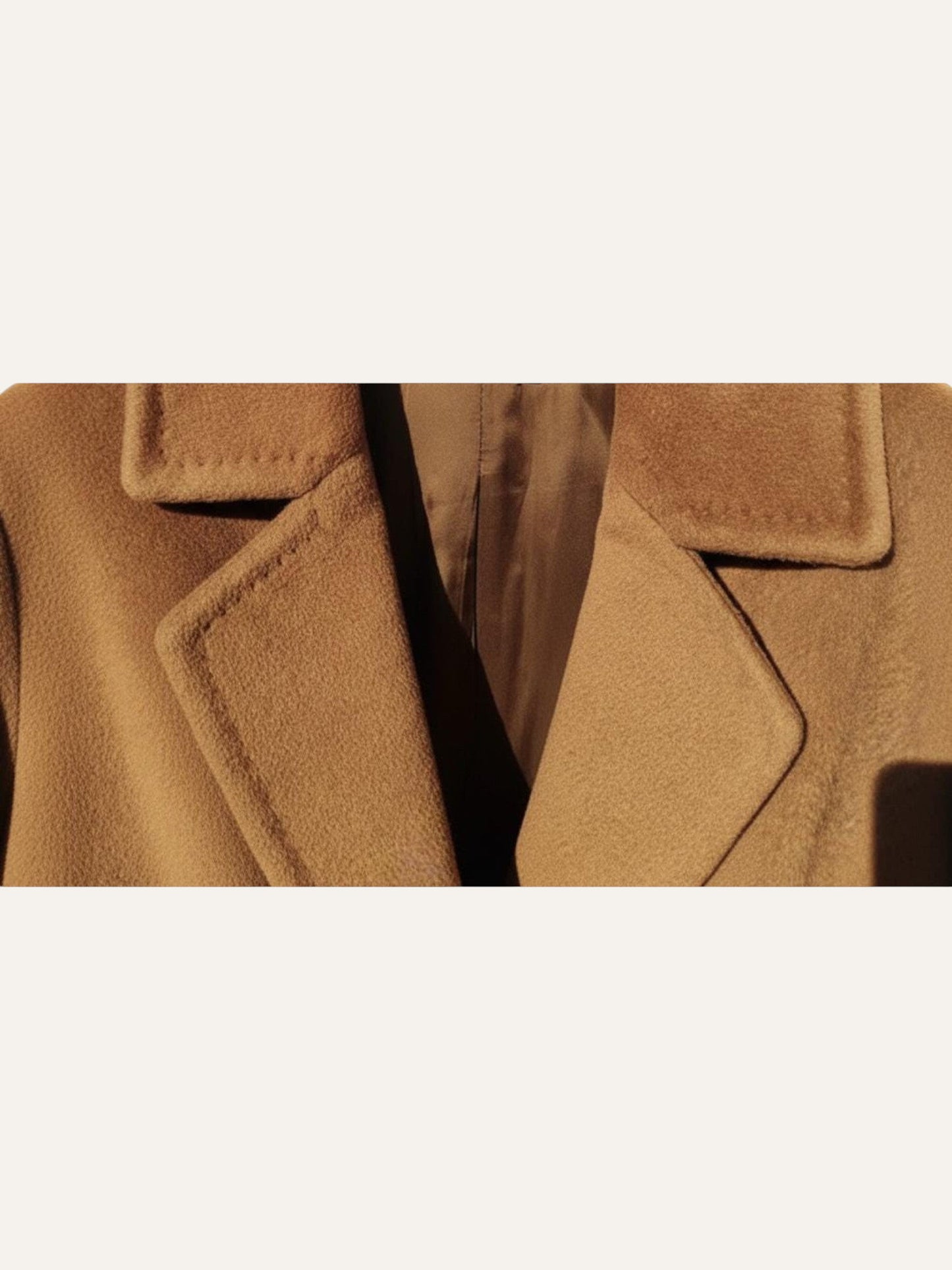 Piacenza 1733 Supercashmere Double-Breasted Coat in Camel
