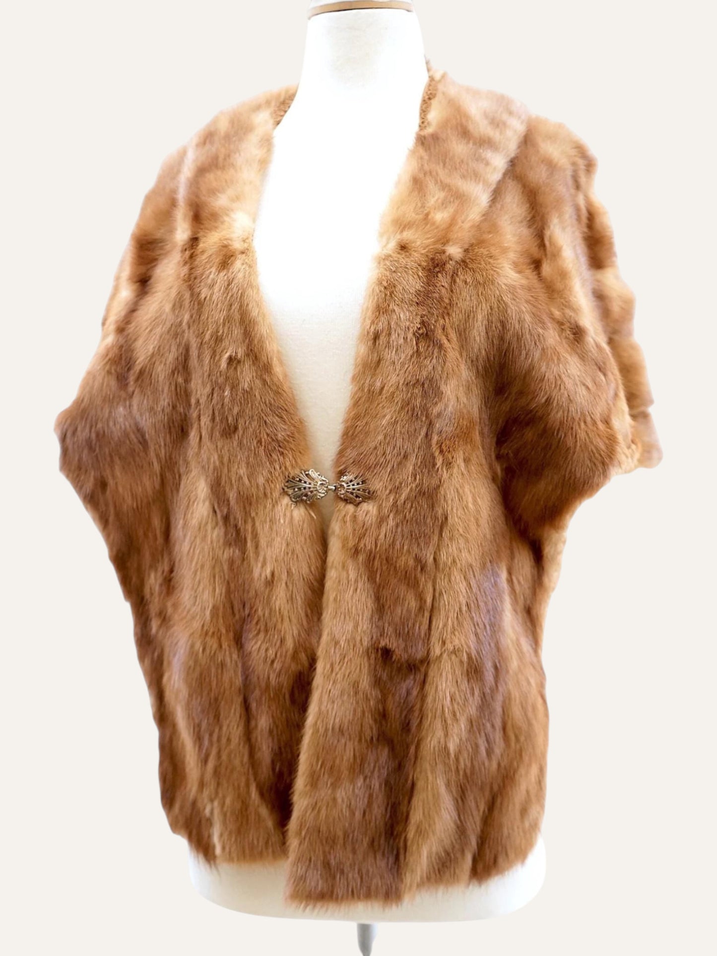 Real Fur Cape Poncho