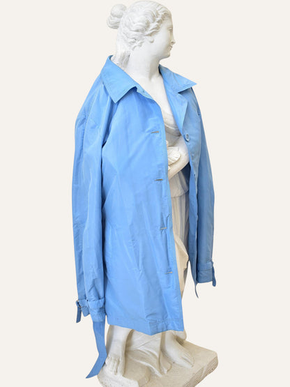 Escada Powder Blue Trench Jacket
