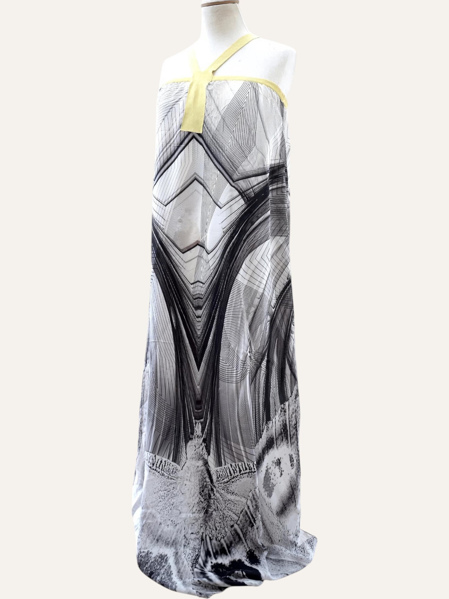 Portami Via Architectural Print Maxi Dress