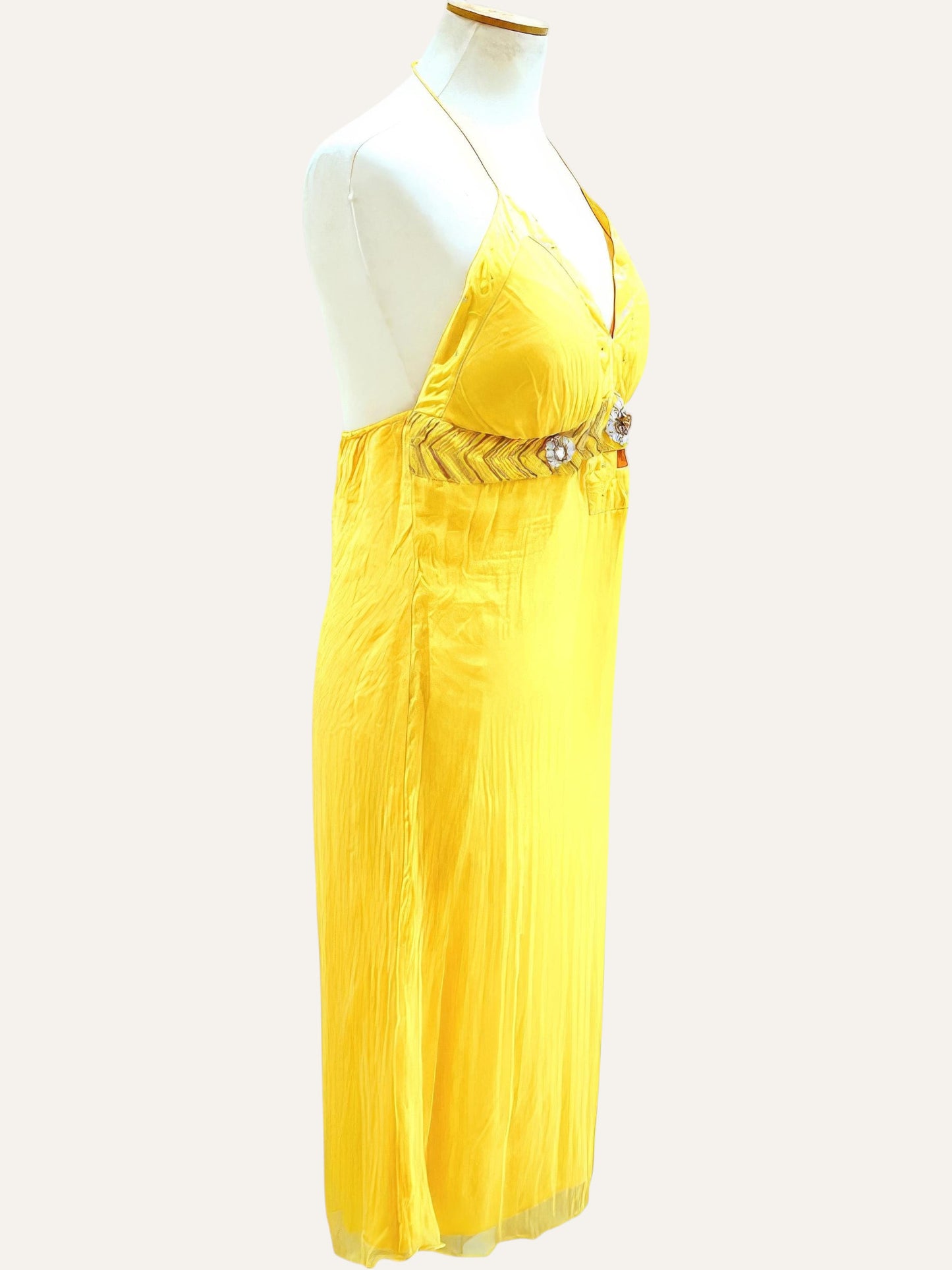 Guy Laroche Studio Soleil Silk Halter Dress