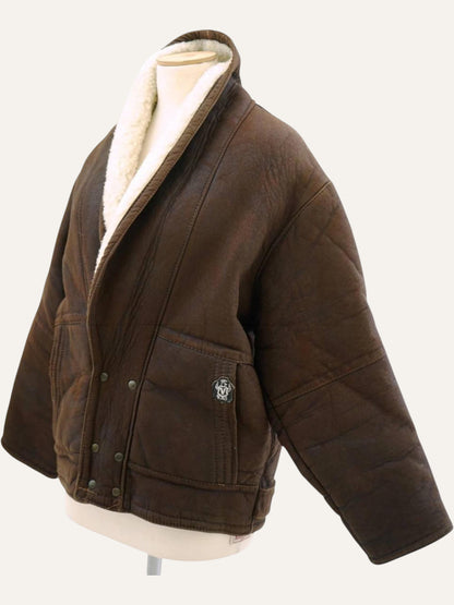 Boxy Faux Shearling Coat