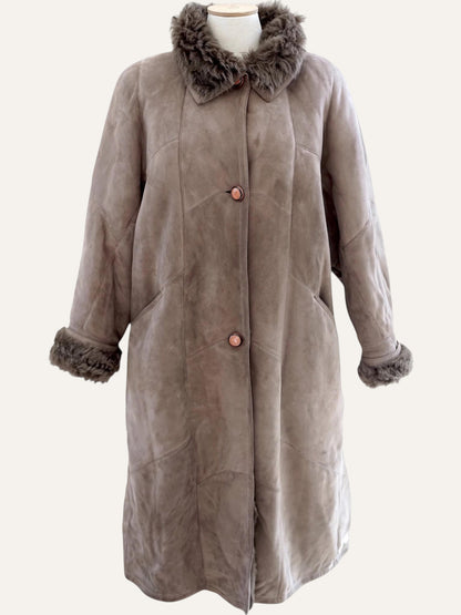 Longline Shearling Coat