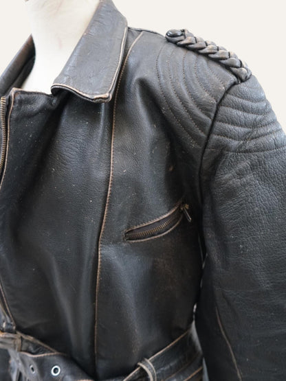 Patina Wrap Leather Jacket