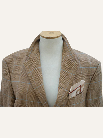 Braun Hamburg Pure Cashmere Prince of Wales Blazer