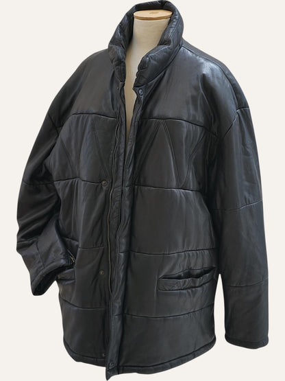 Rosner Aniline Leather Quilted Jacket
