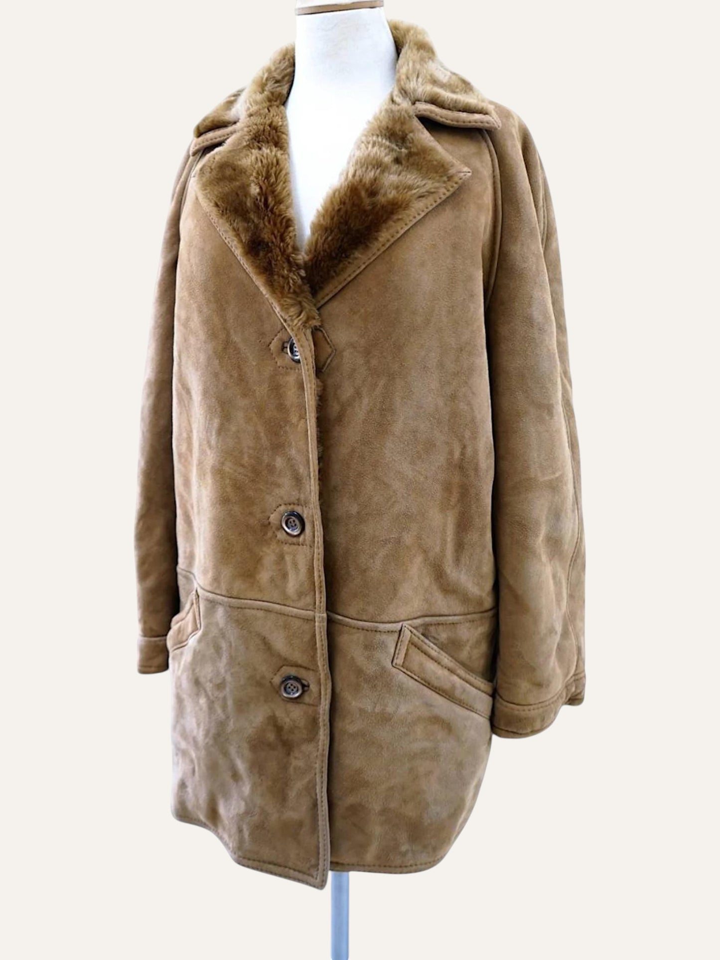 Nude Natural Sheepskin Coat