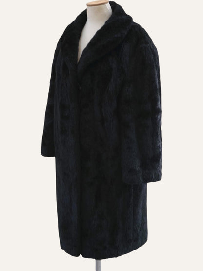 Faux Fur Noir Coat