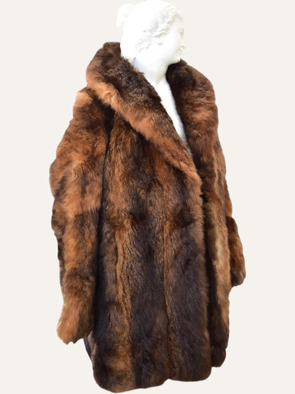 Firenze Ombre Swing Fur Coat