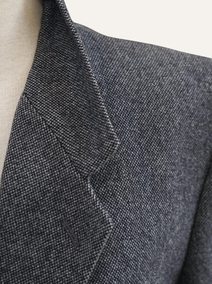 E. Thomas Worsted Wool Tweed Coat