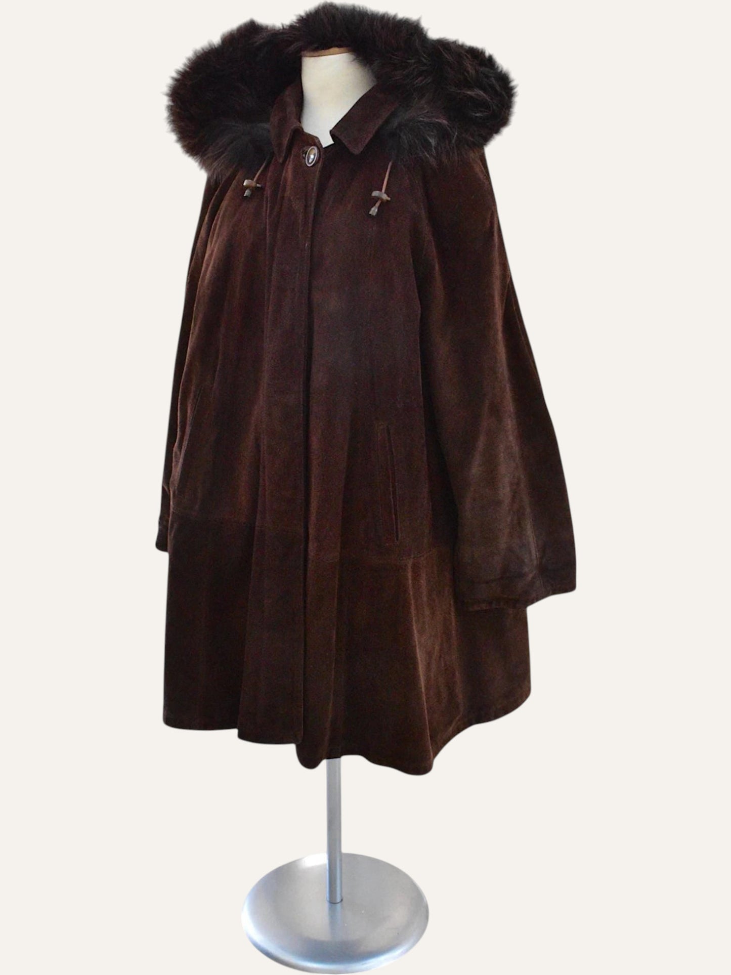 Genuine Suede Real Leather Coat
