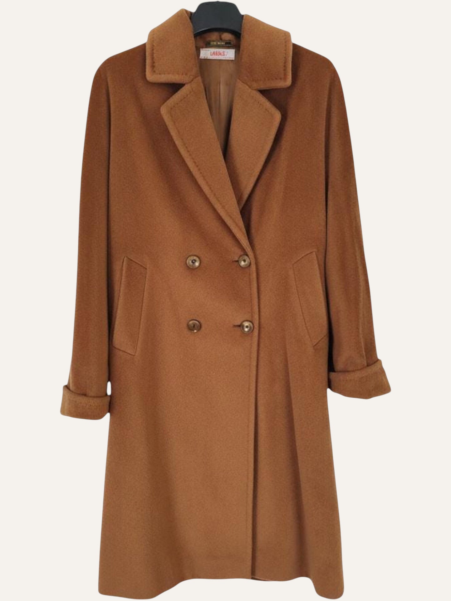 Piacenza 1733 Supercashmere Double-Breasted Coat in Camel