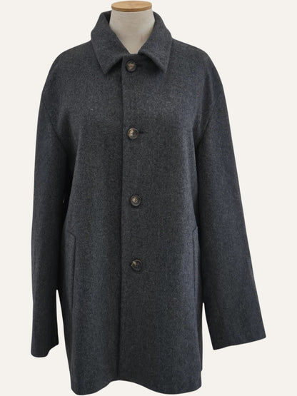 Jil Sander Wool Tweed Coat