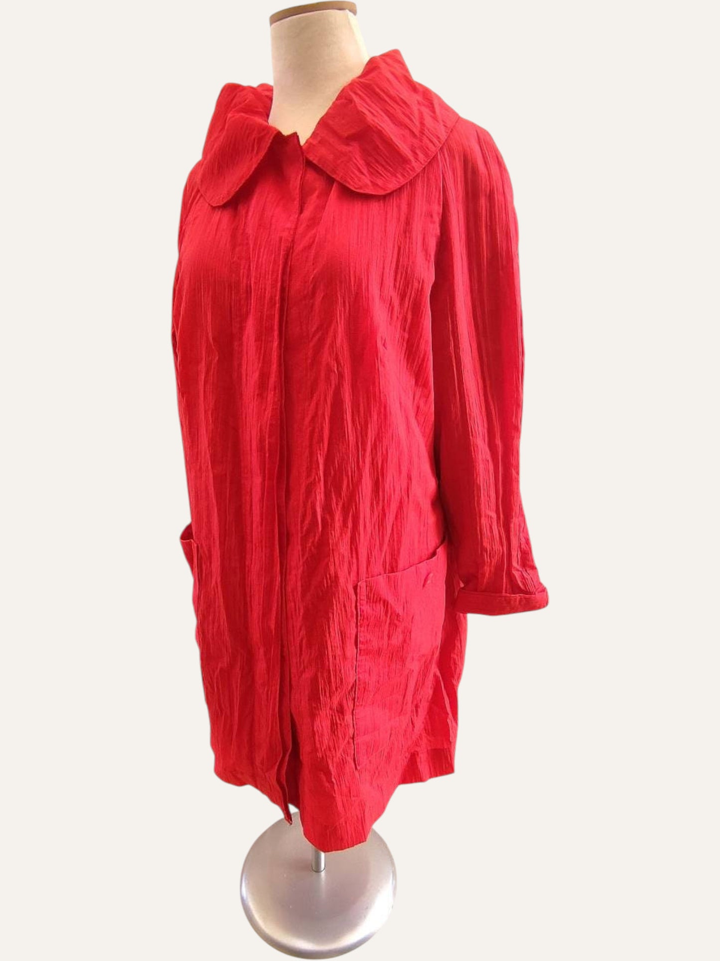 Couture Ruffle Raglan Overcoat