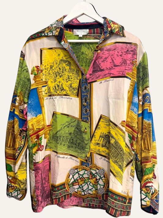 Mazzini Pure Silk Italian Grand Tour Shirt