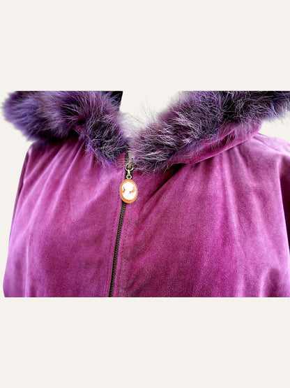 Anni Novanta Suede Leather Coat