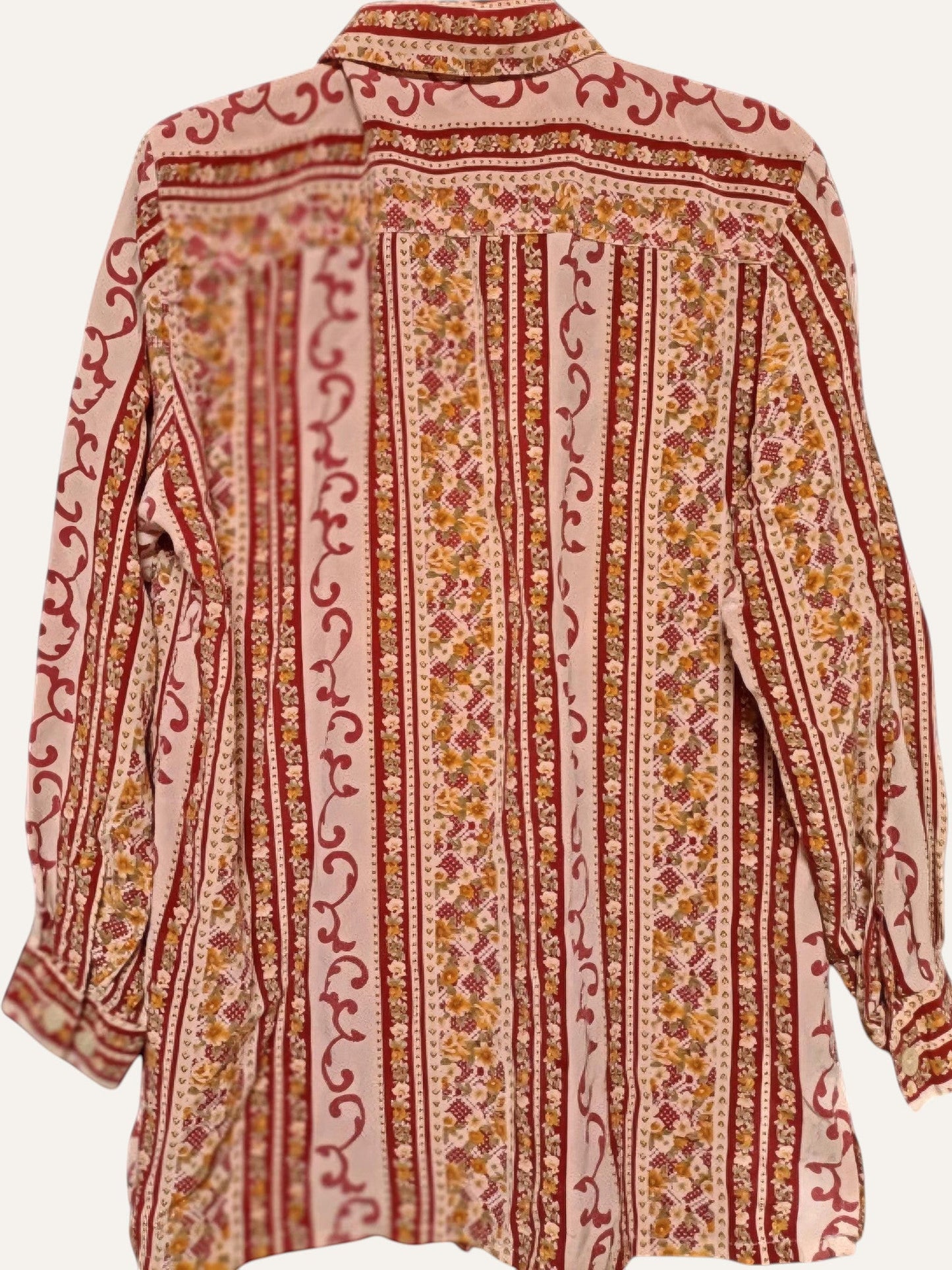Peter Hahn Carat Pure Silk Baroque Floral Shirt