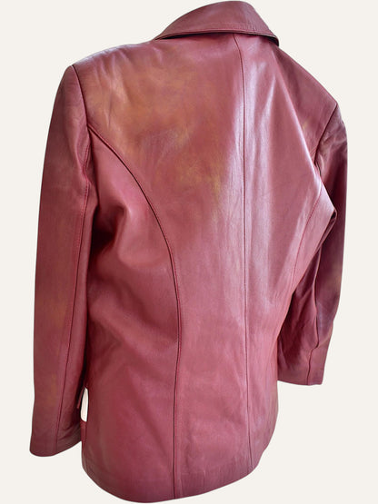 Two-Tone Leather Jacket